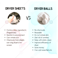Сравнение dryer balls и dryer sheets