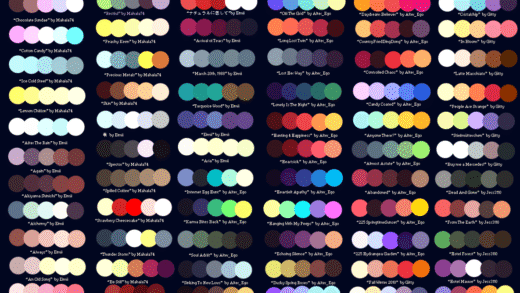 Приклади art palettes для живопису