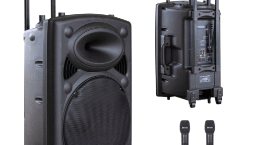 Bluetooth колонка з мікрофоном на фоні