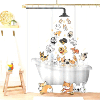 Яскраві дитячі душові шторки для ванної кімнати