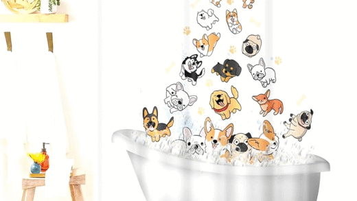 Яскраві дитячі душові шторки для ванної кімнати