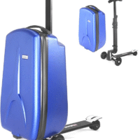 Скутер-валіза, що використовується для подорожей