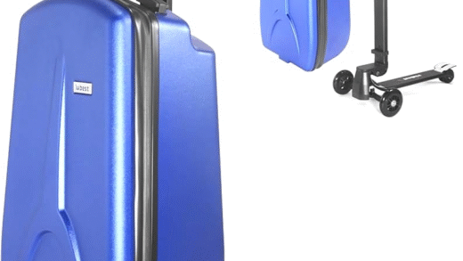 Скутер-валіза, що використовується для подорожей