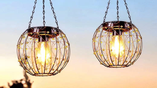 Сонячні ліхтарі на вулиці