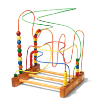 Яскраві bead maze toys для дітей