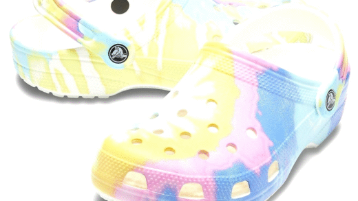 Яскраві tie dye crocs