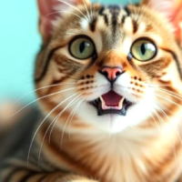 Кіт з добавками для зубів