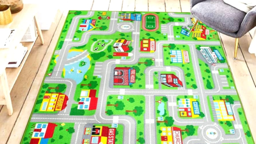 Дитячі килимки в інтер'єрі кімнати