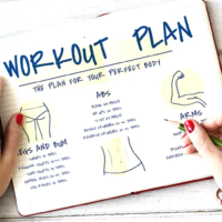 Фітнес-журнал на столі