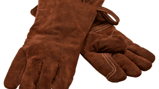 Грильові рукавички на грилі