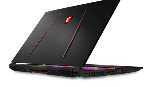 Ноутбук MSI GE75 Raider на фоні