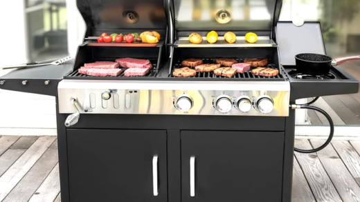 Вугілляний гриль на природі